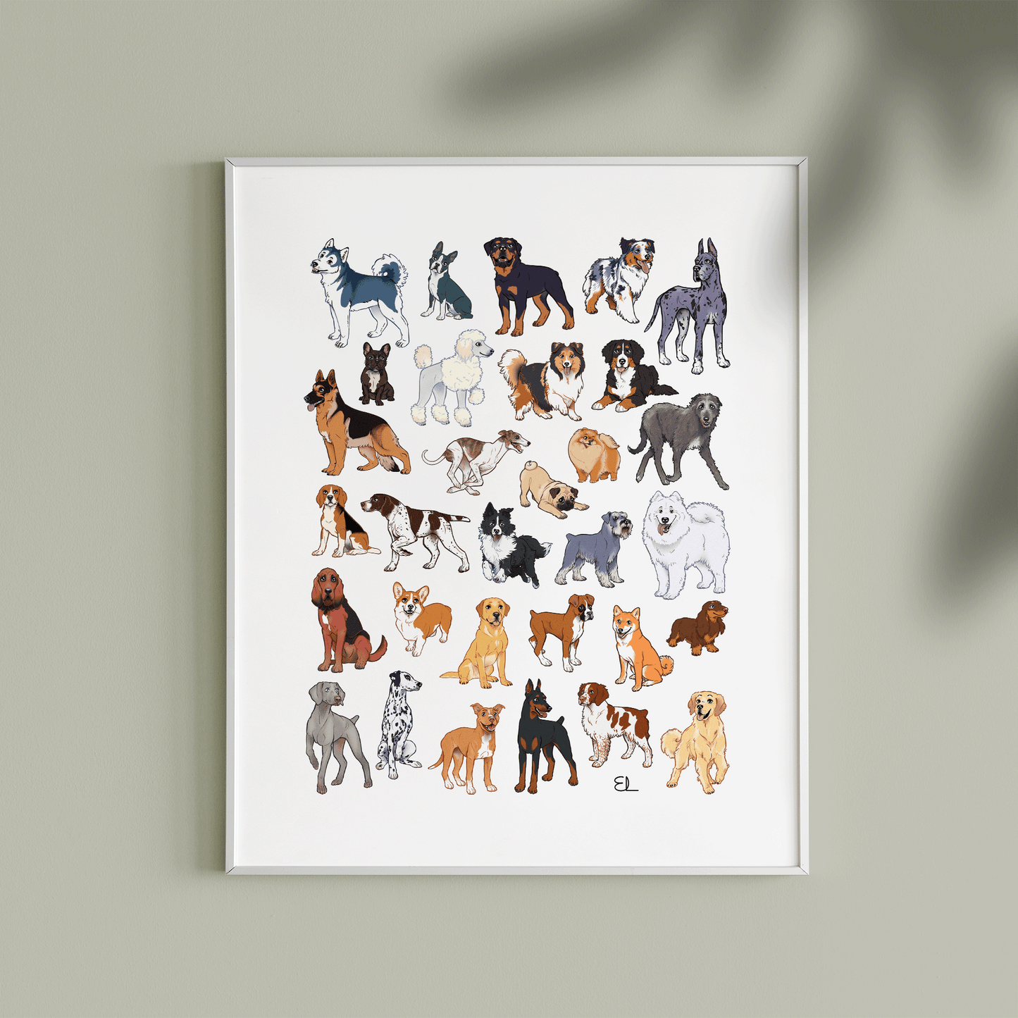 31 DOGTOBER | DOG BREEDS | Art Print
