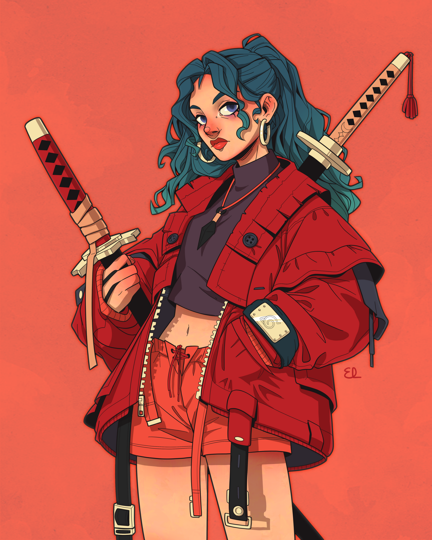 KATANA GIRL | Art Print