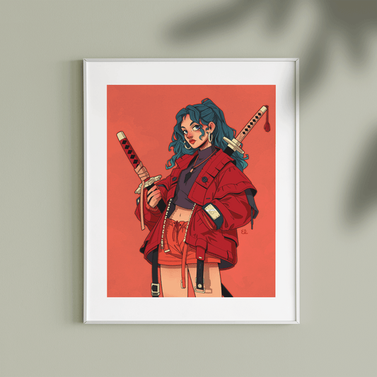 KATANA GIRL | Art Print