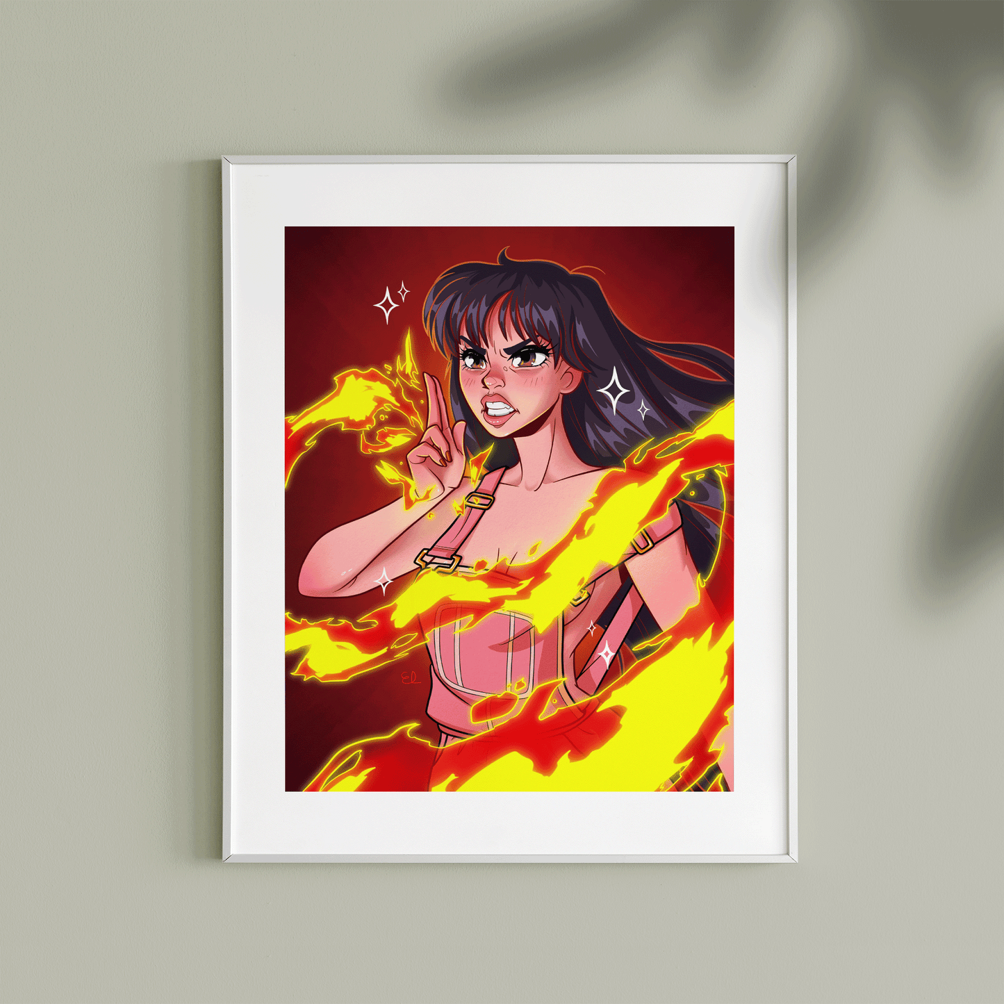 SAILOR MARS | Shirtcut Meme | Sailor Moon Fanart | Art Print
