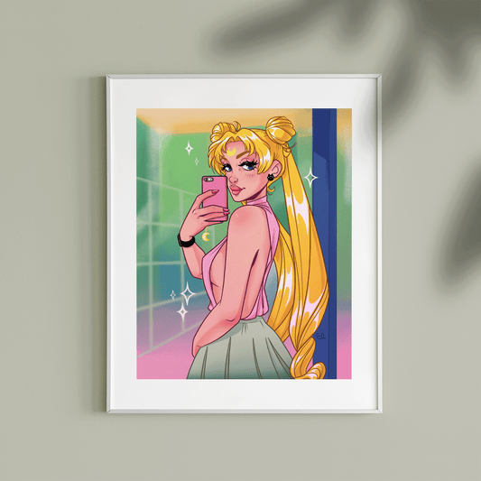 SAILOR MOON | Shirtcut Meme | Sailor Moon Fanart | Art Print
