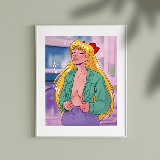 SAILOR VENUS | Shirtcut Meme | Sailor Moon Fanart | Art Print